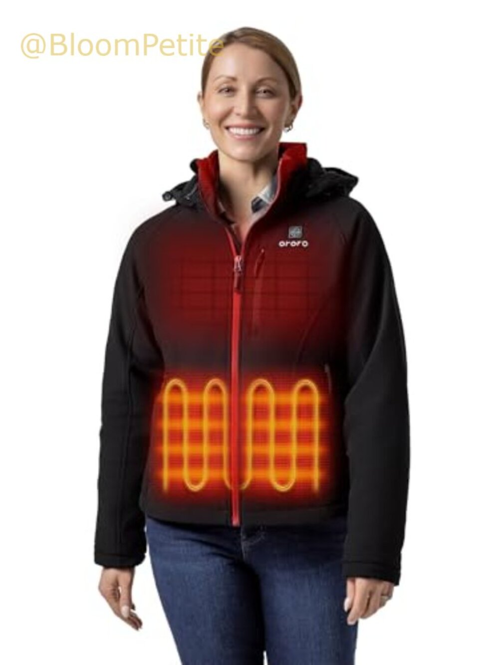 ORORO Women's Heated Jacket Water Resistant Insulated Shell Coat